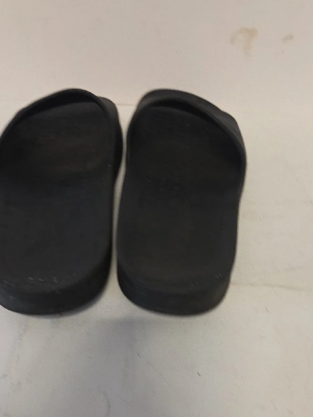 Fila Black Slide Sandals with Red & White Logo Accents